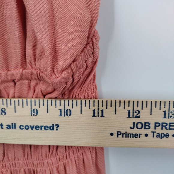 Forever 21 Smoked Halter Mini Dress Peach, Medium - Picture 10 of 11